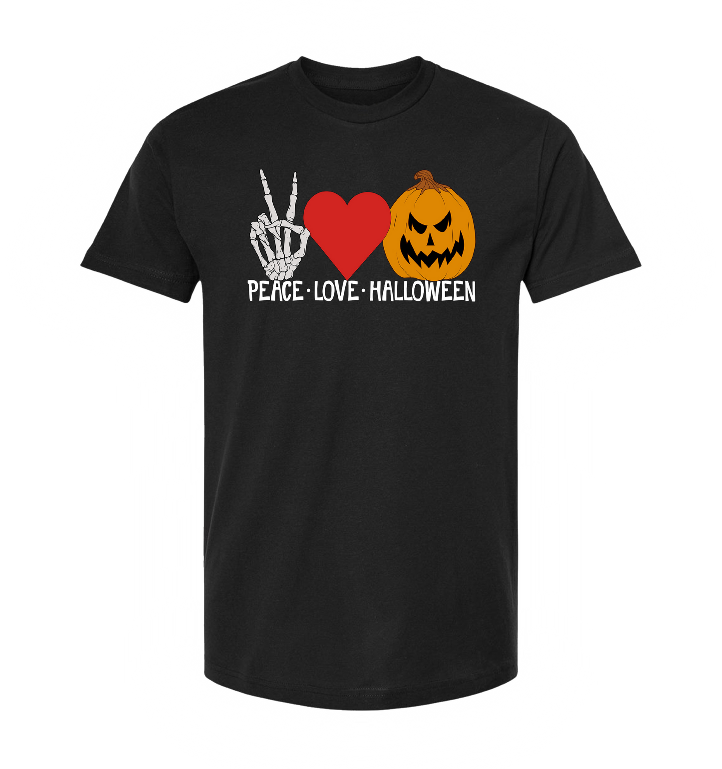 Peace Love Halloween Unisex Tee